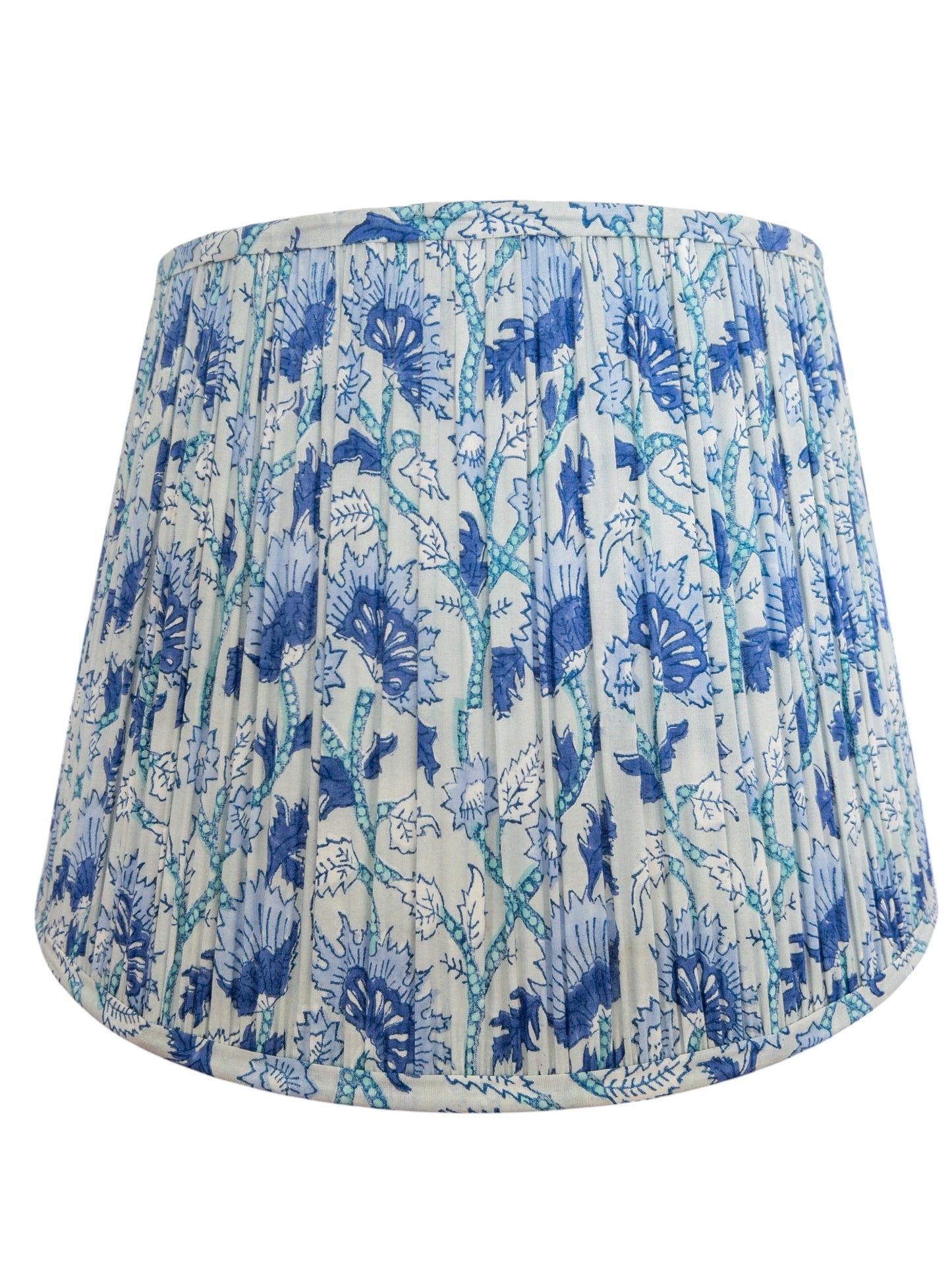 Monroe Block Printed Pleated Lampshade