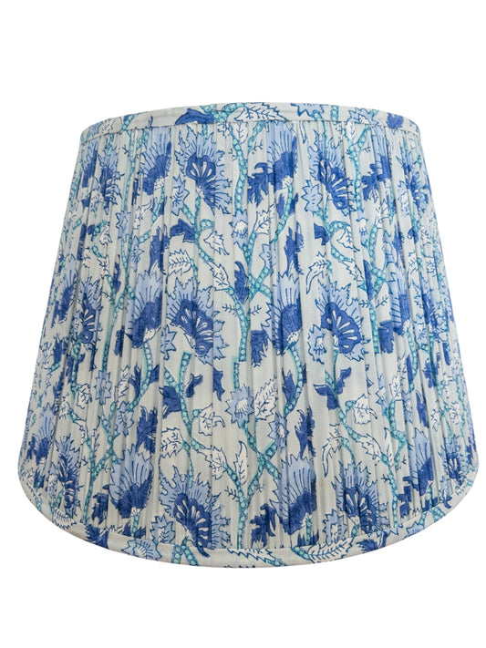 Monroe Block Printed Pleated Lampshade