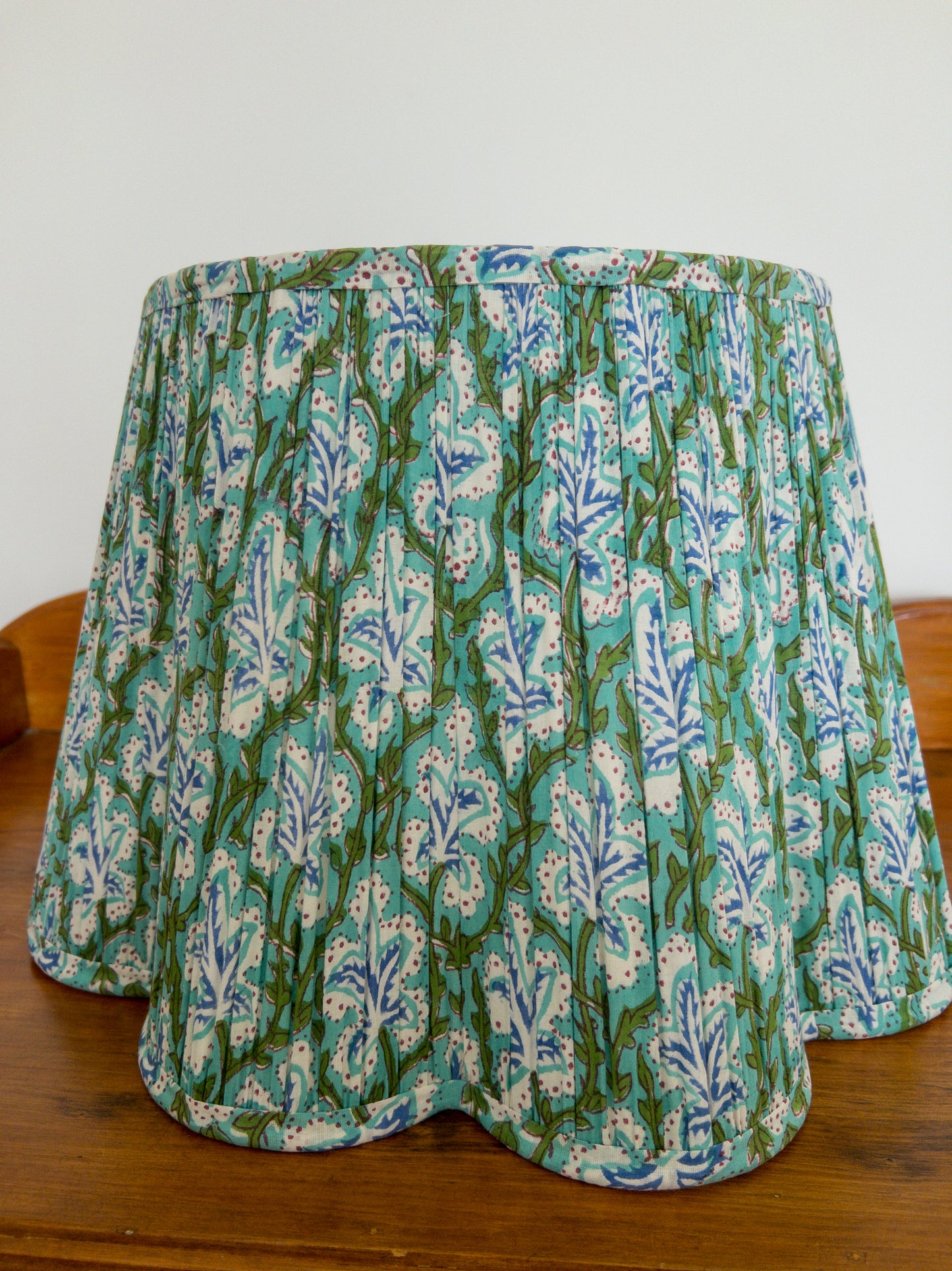 Victoria Block Printed Pleated Lampshade