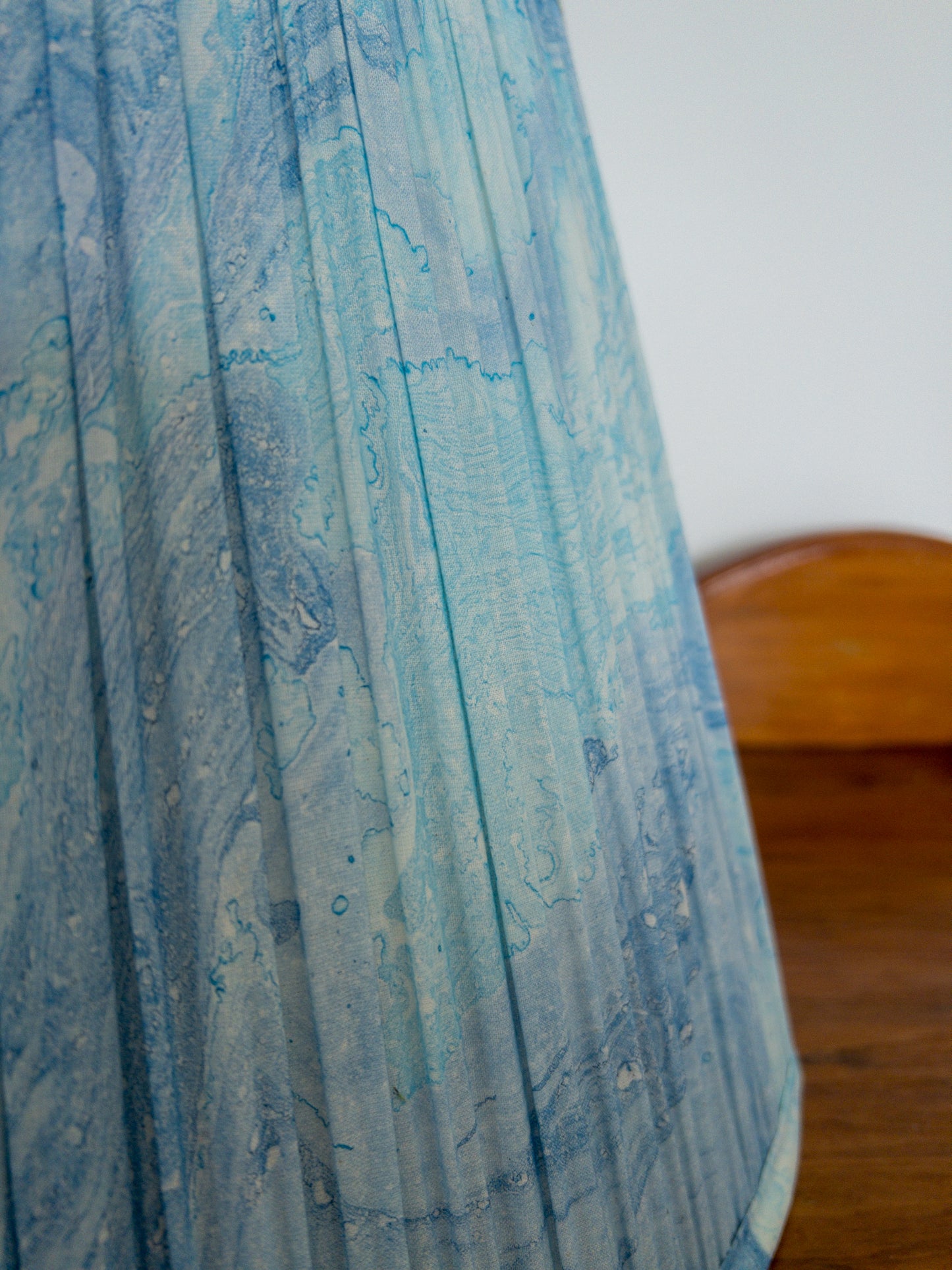 Charlotte Block Printed Pleated Lampshade