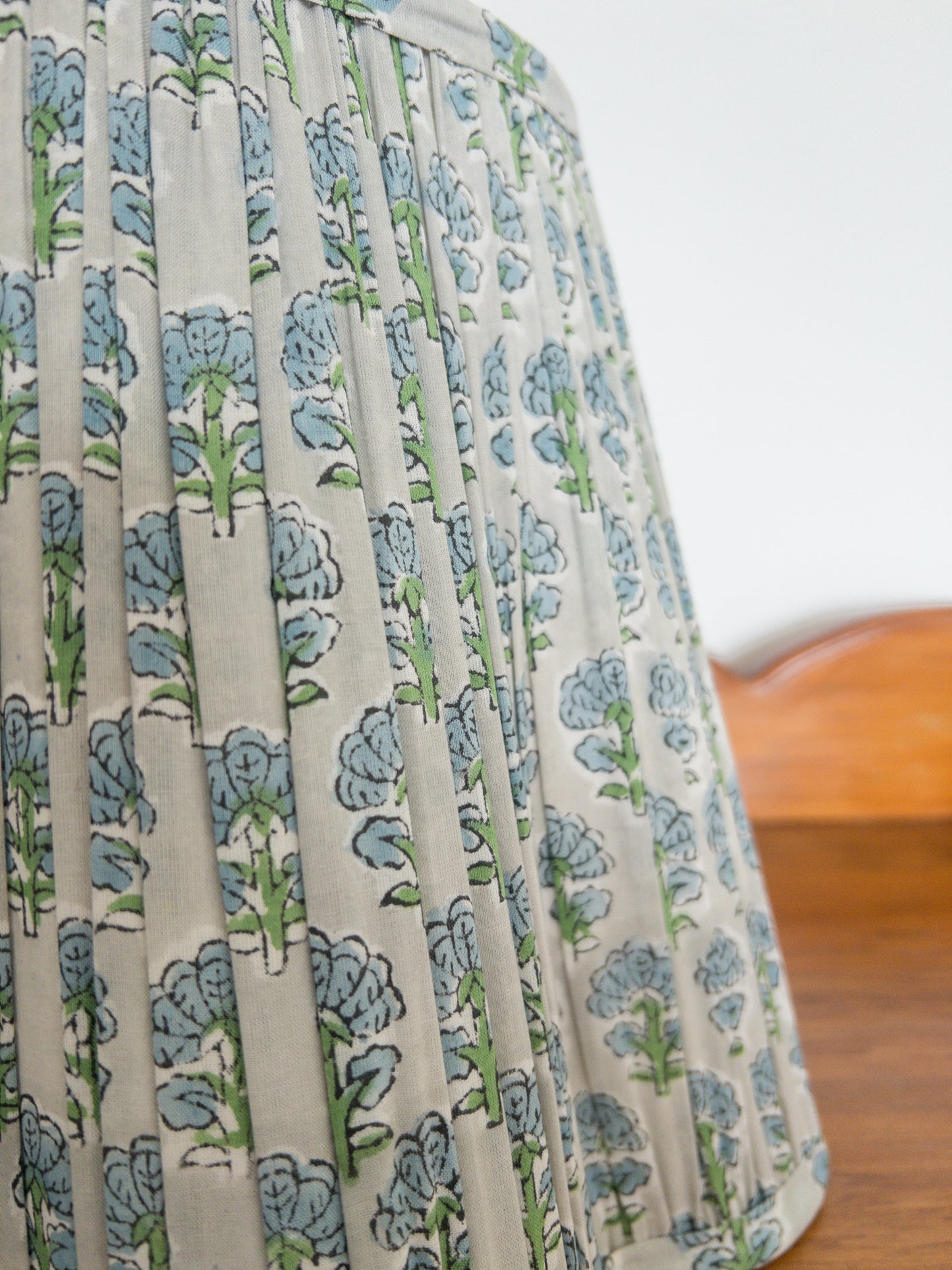 Sinclair Block Printed Pleated Lampshade
