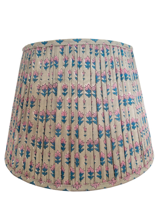 Arden Block Printed Pleated Lampshade
