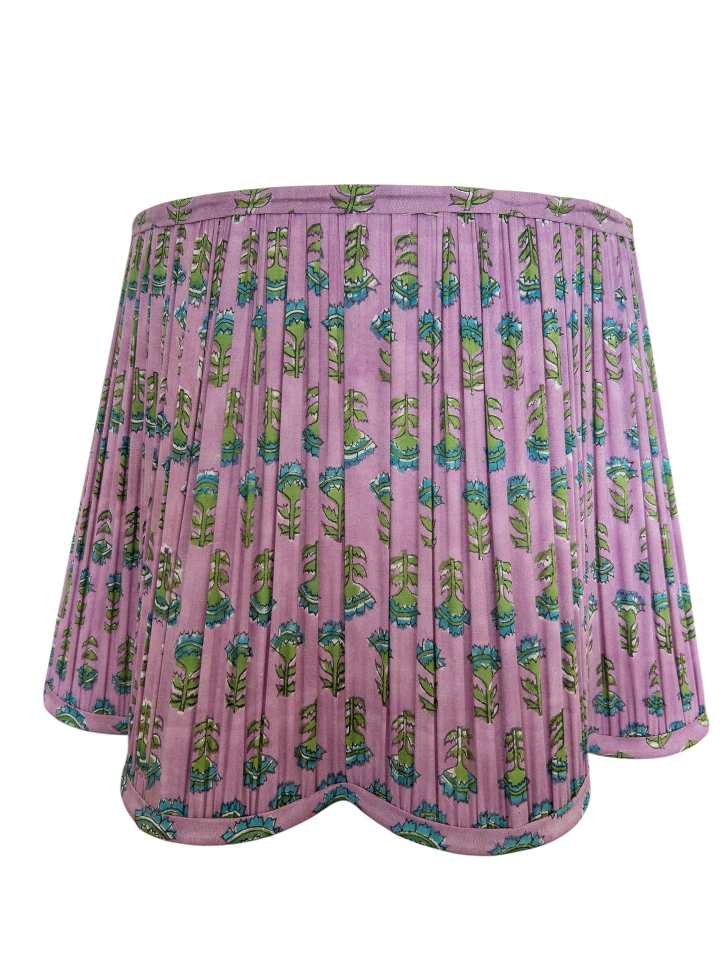 Alexander Block Printed Pleated Lampshade