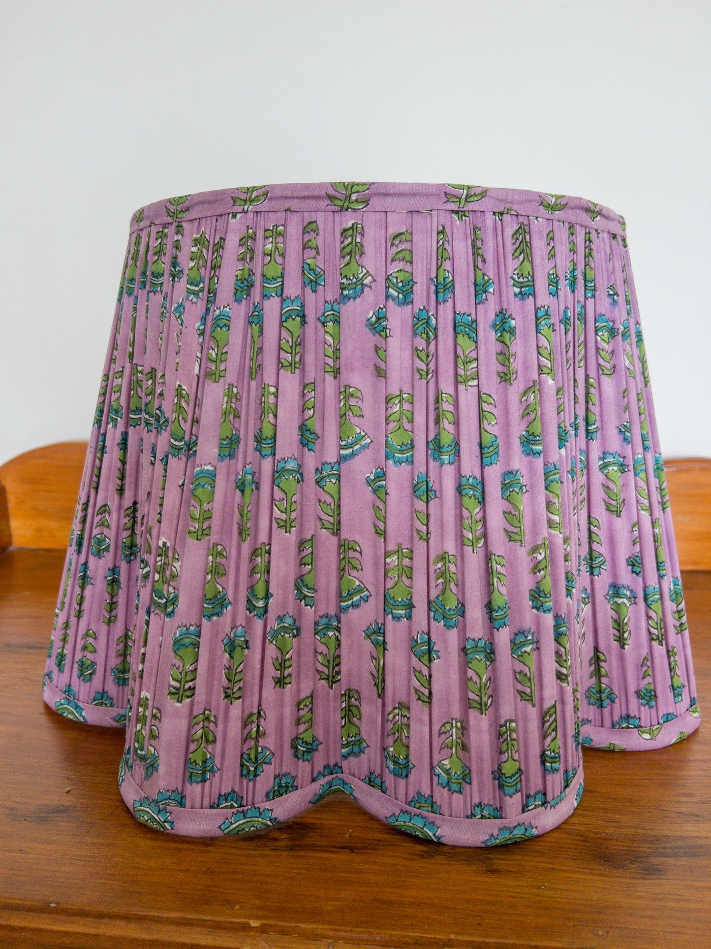 Alexander Block Printed Pleated Lampshade