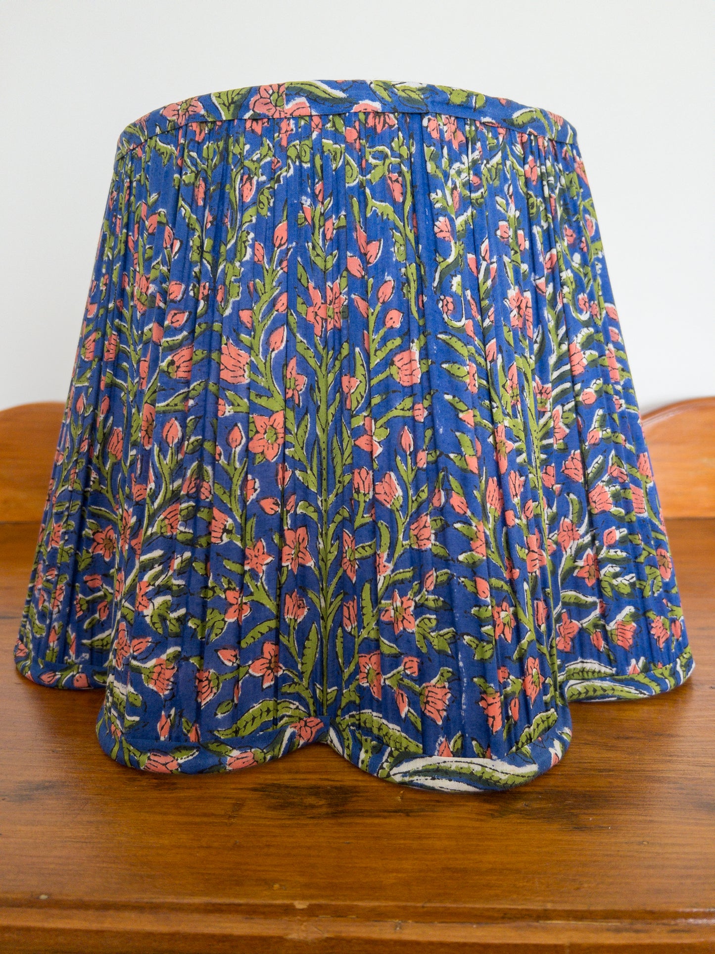 Theodore Block Printed Pleated Lampshade