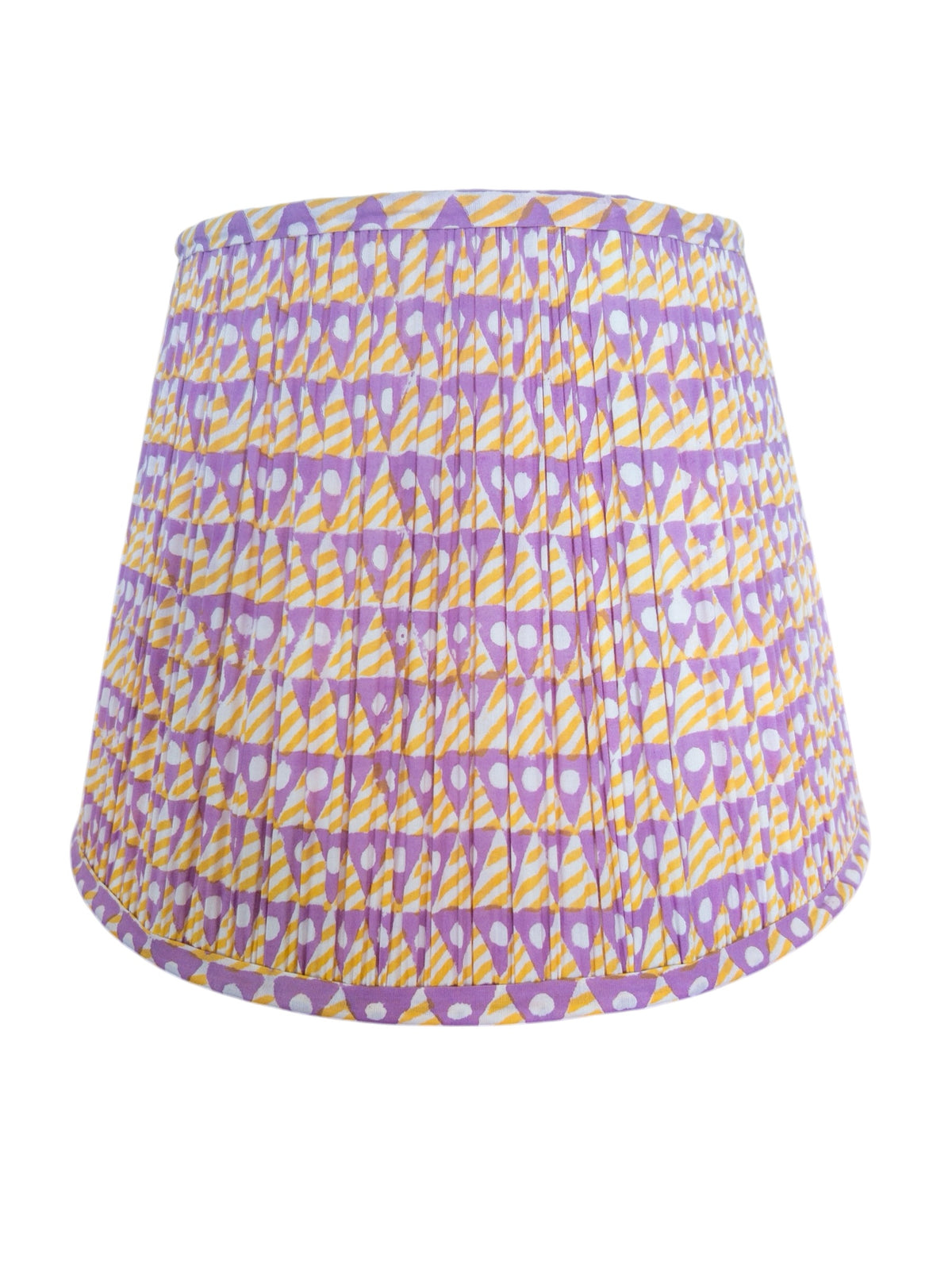 Posy Block Printed Pleated Lampshade