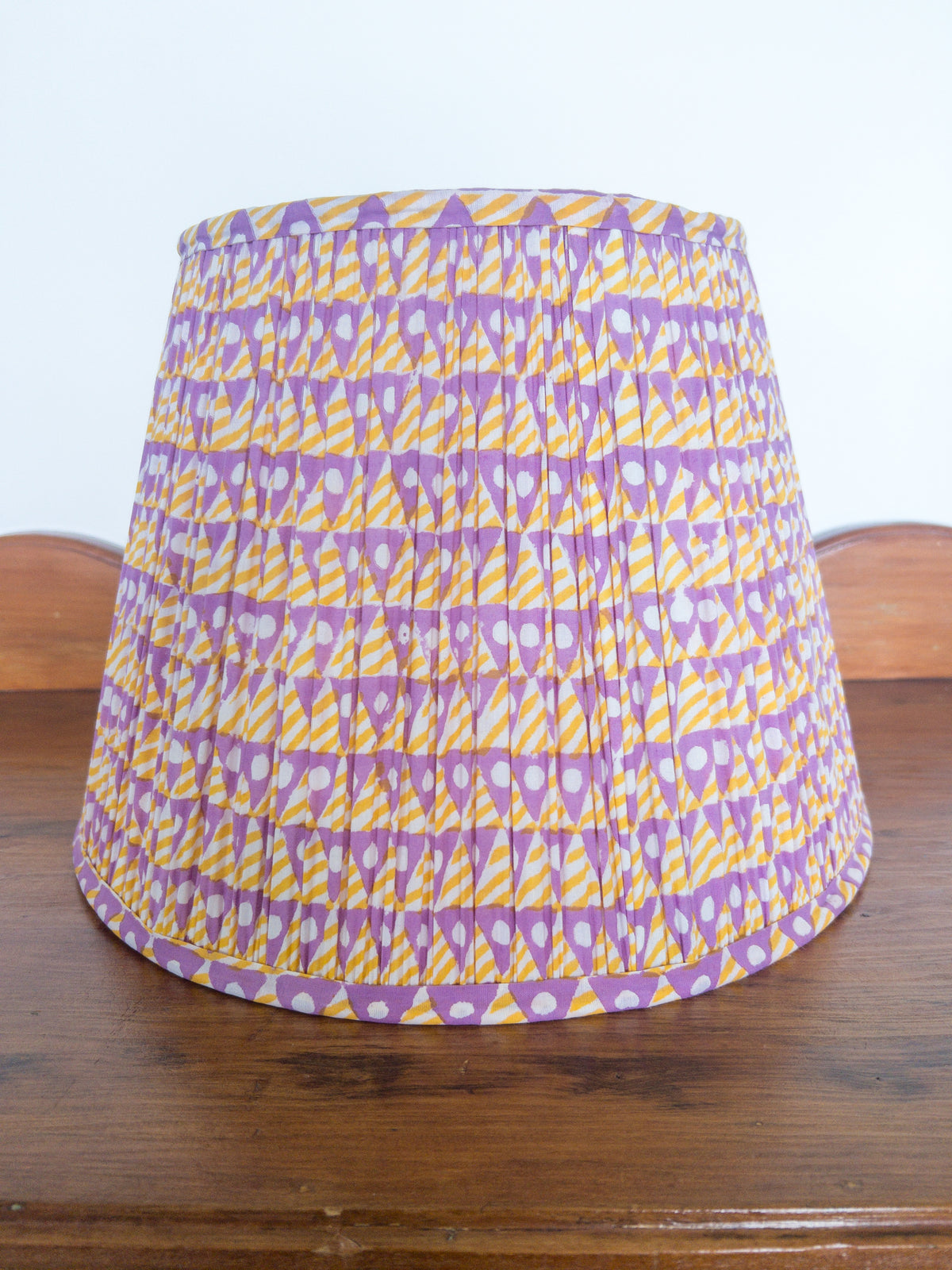 Posy Block Printed Pleated Lampshade