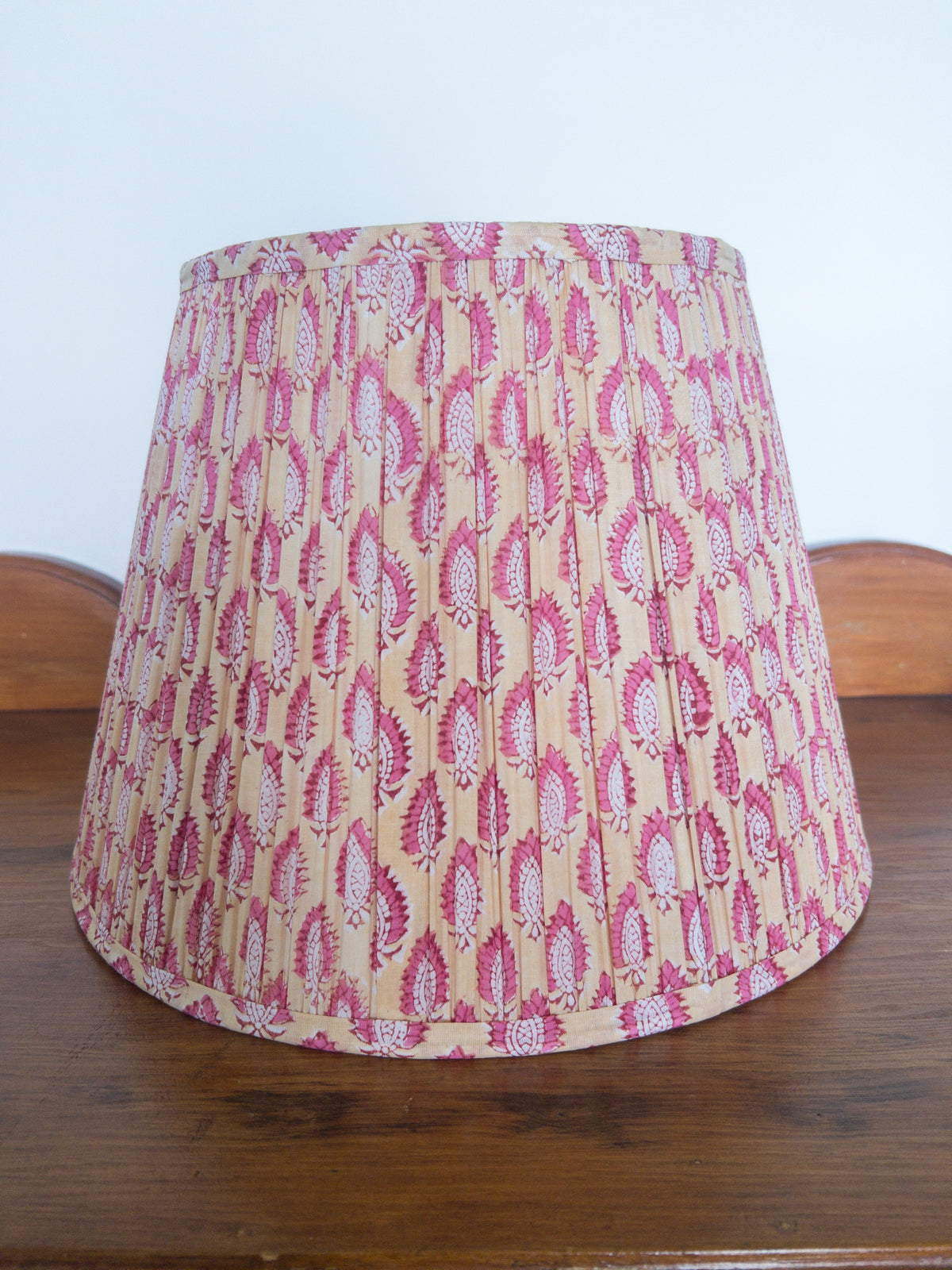 Pearl Block Printed Pleated Lampshade