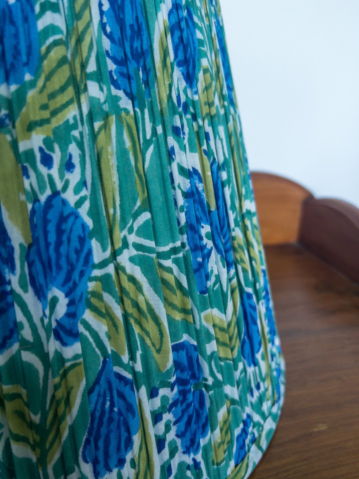 Juliet Block Printed Pleated Lampshade