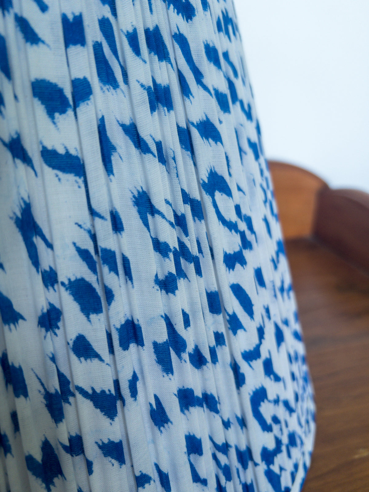 Claude Block Printed Pleated Lampshade