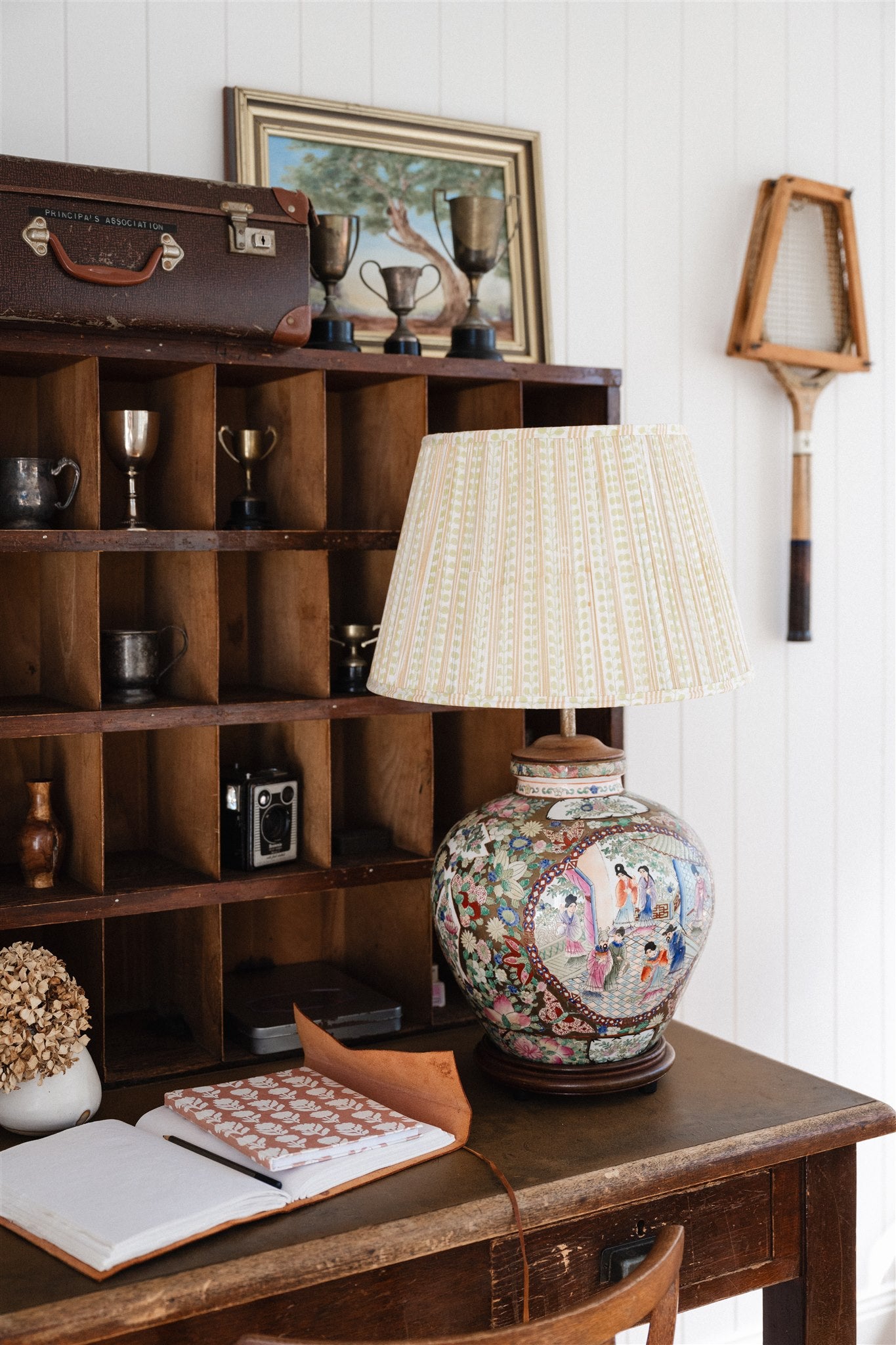 Marshall Block Printed Pleated Lampshade