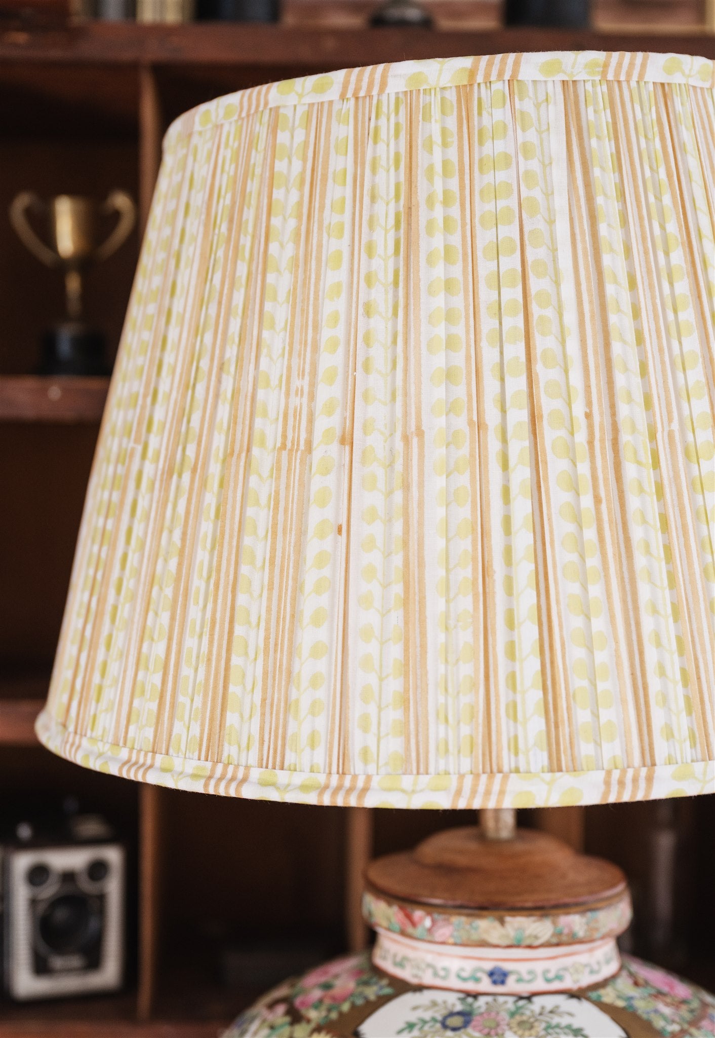 Marshall Block Printed Pleated Lampshade