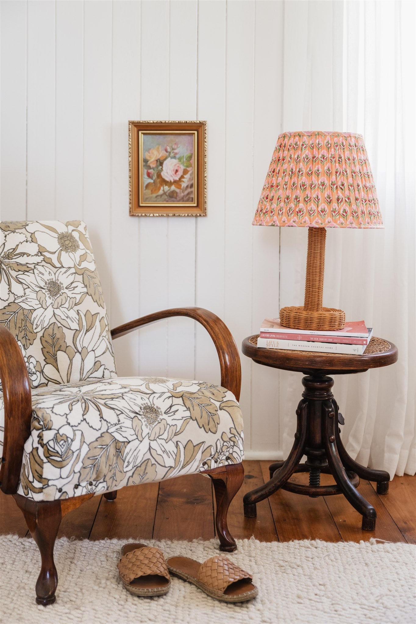 Sebastian Block Printed Pleated Lampshade