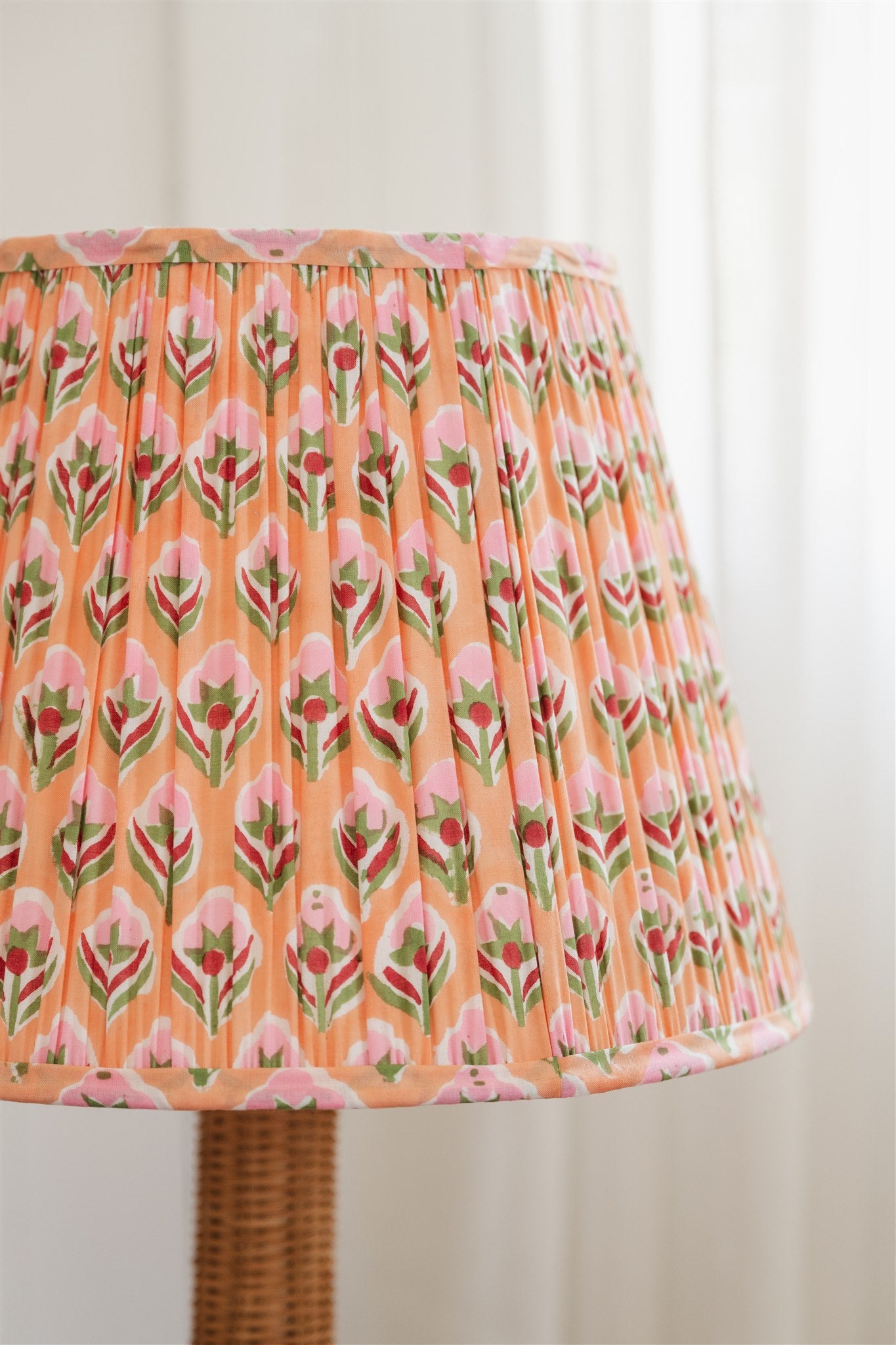Sebastian Block Printed Pleated Lampshade