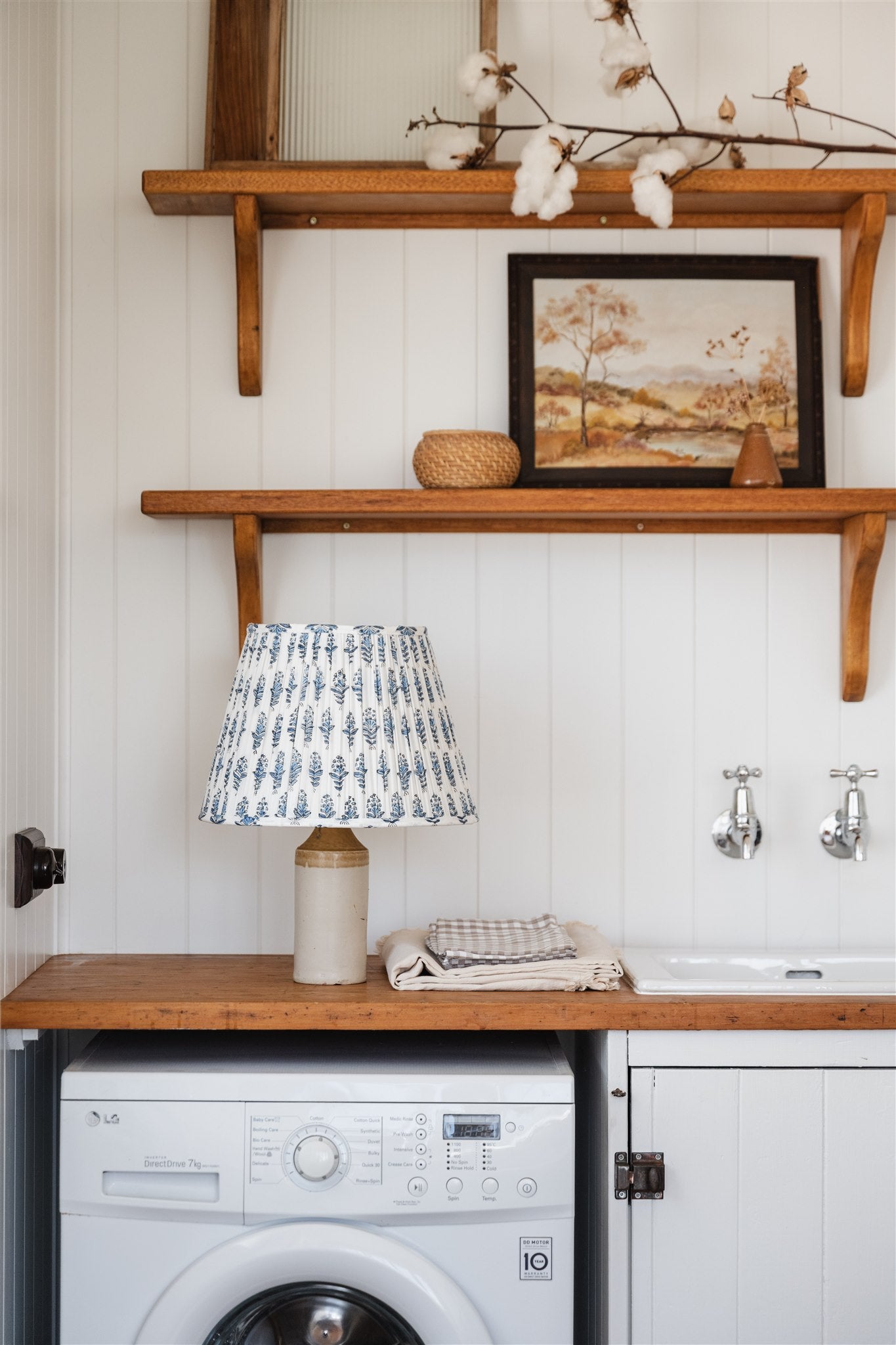 Lucy Block Printed Pleated Lampshade