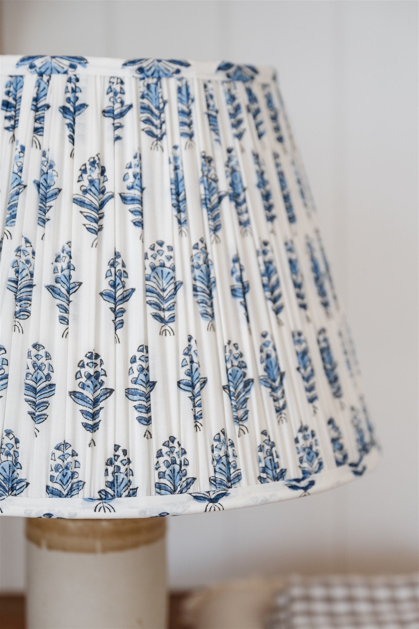 Lucy Block Printed Pleated Lampshade