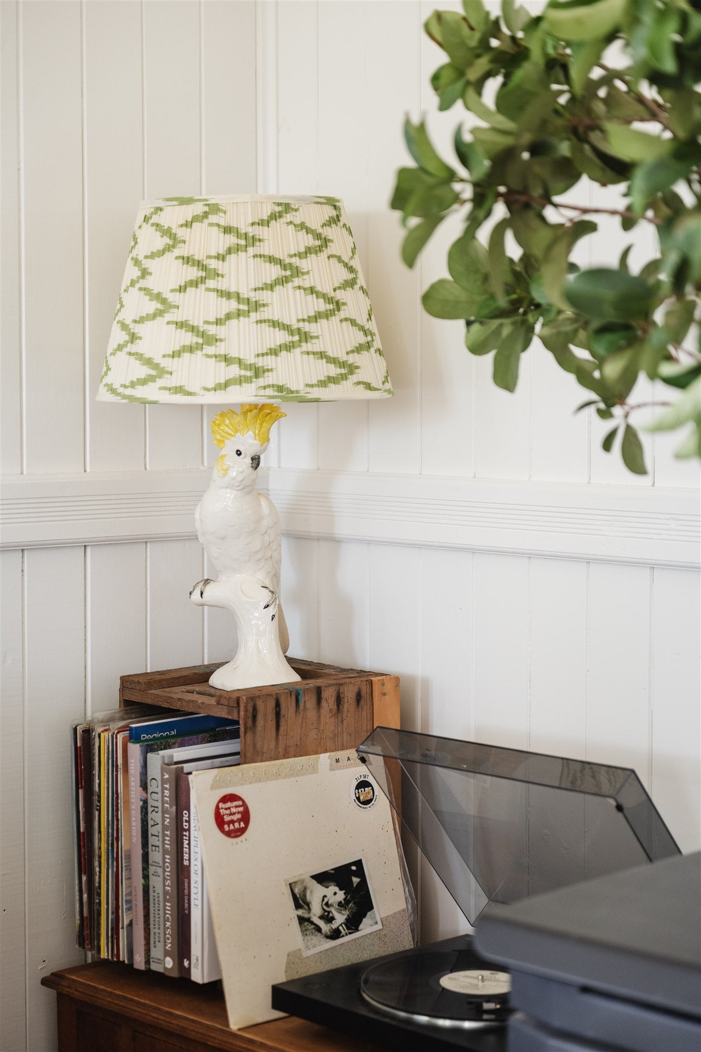 Ruary Ikat Printed Pleated Lampshade