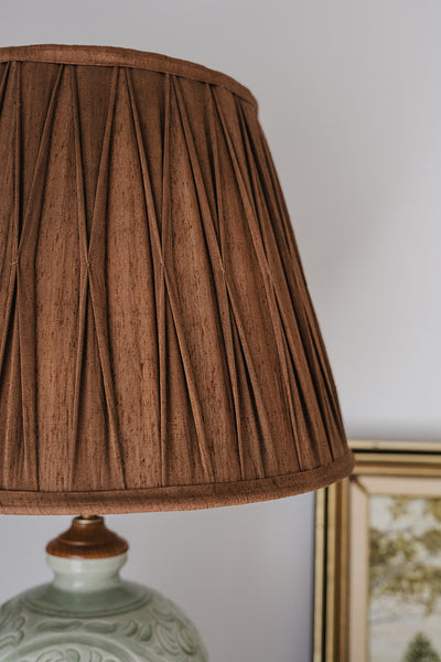 Annabel Silk Gathered Pinch Pleat Lampshade