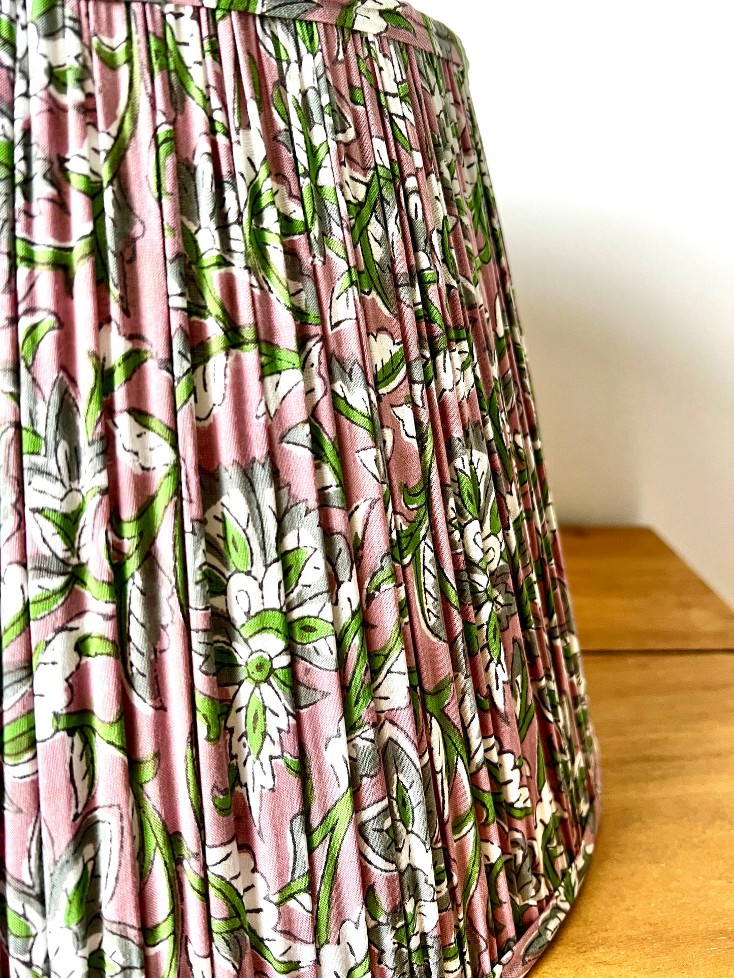 Arlo Block Printed Pleated Lampshade
