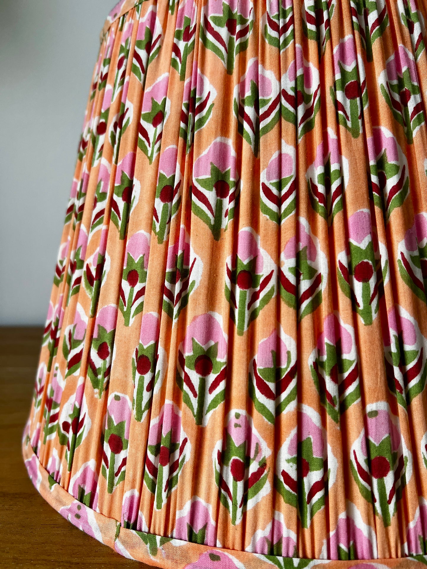 Sebastian Block Printed Pleated Lampshade