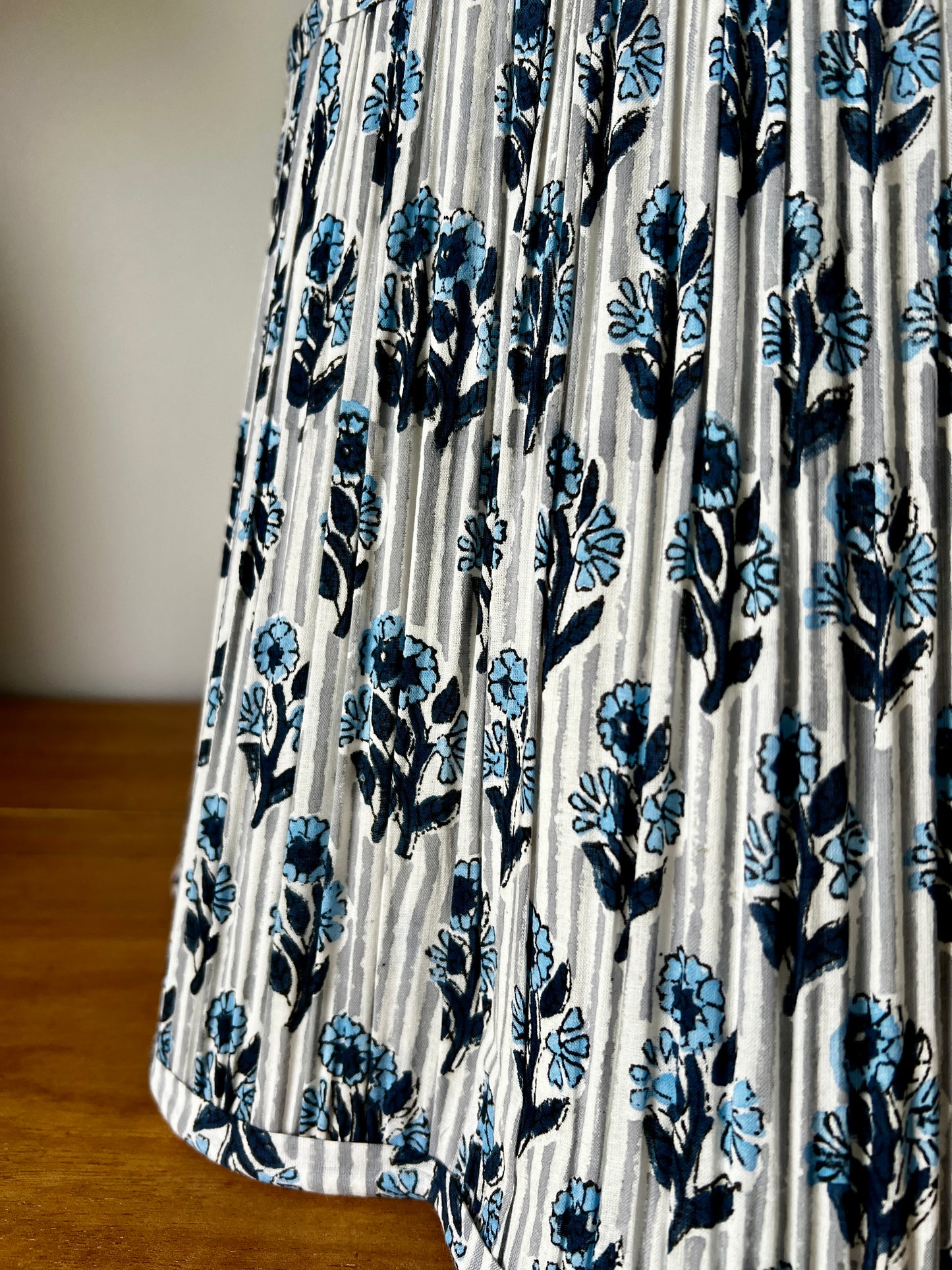 Sylvie Block Printed Pleated Lampshade