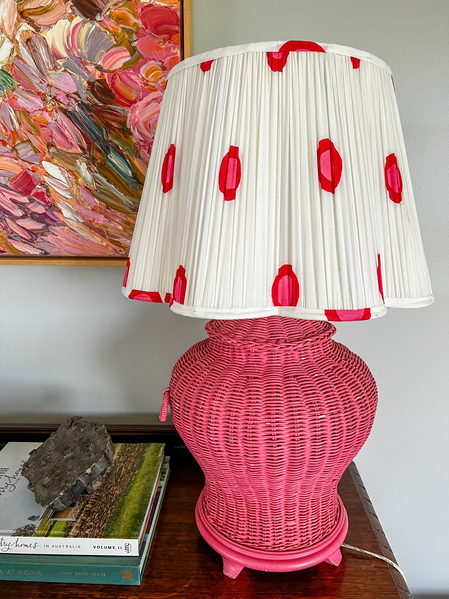 SALE Natasha Block Printed Pleated Lampshade