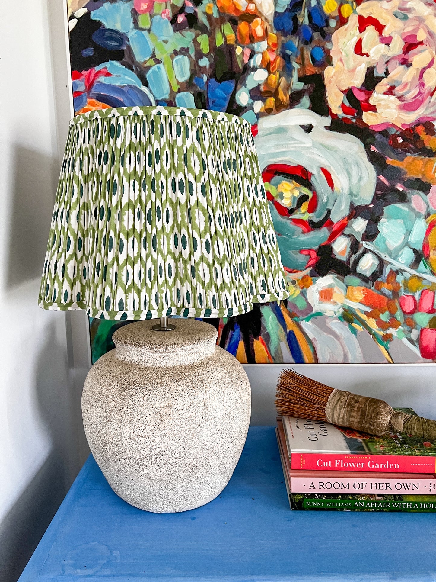 Audrey Block Printed Pleated Lampshade