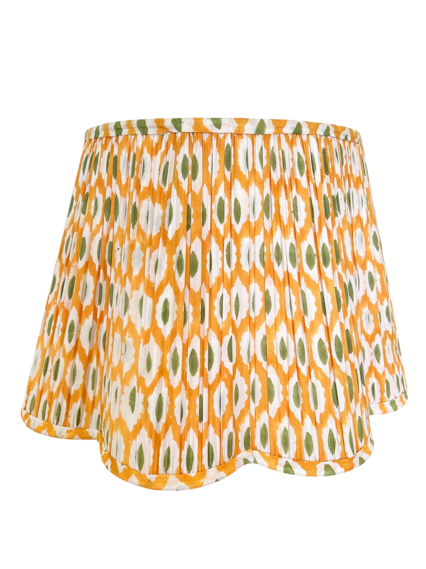 Abby Block Printed Pleated Lampshade