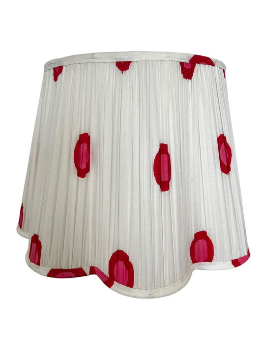 SALE Natasha Block Printed Pleated Lampshade
