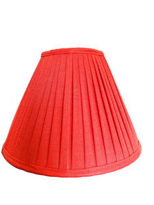 Watermelon Linen Knife Pleat Gathered Lampshade