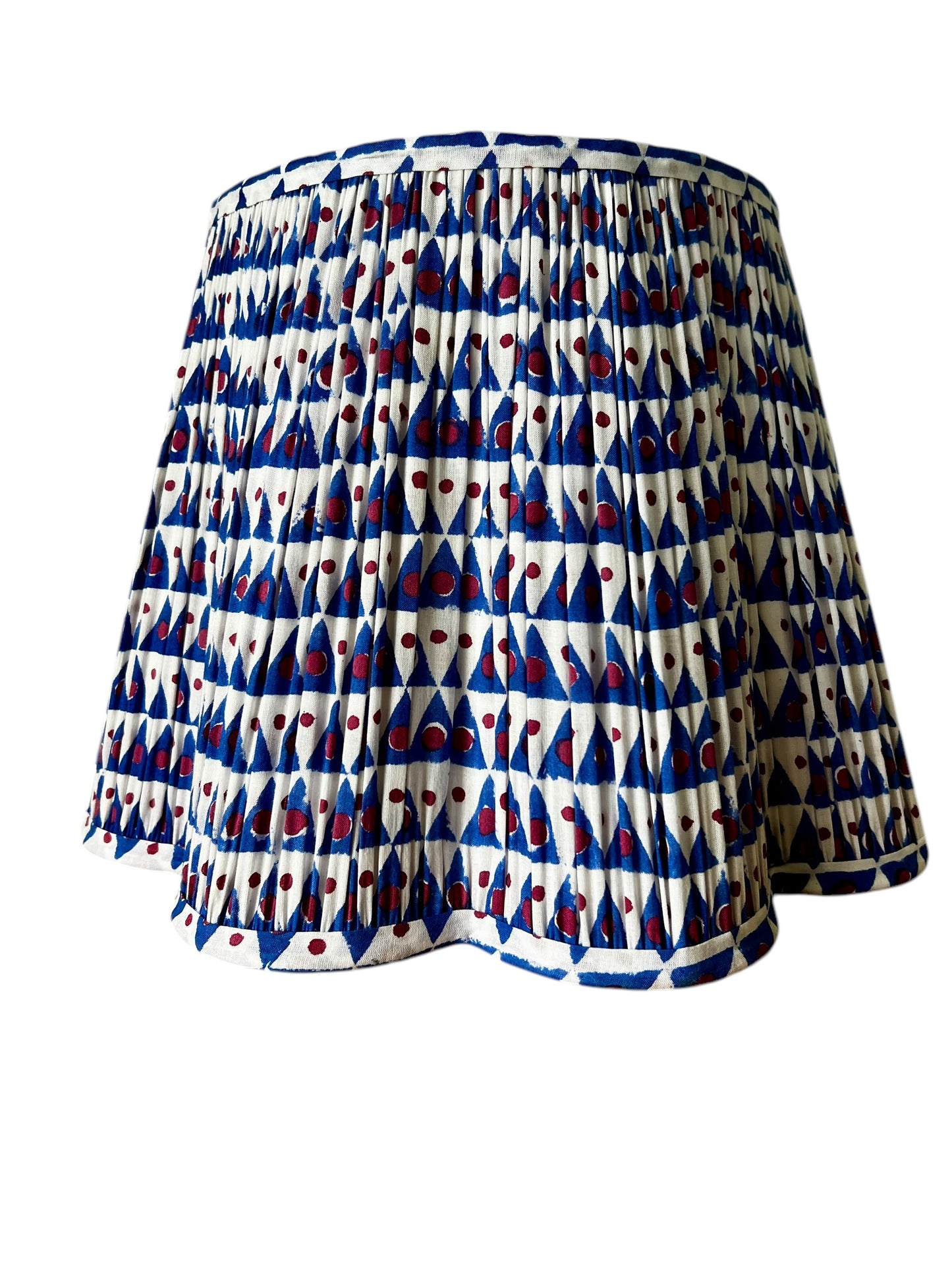 Jasper Block Printed Pleated Lampshade