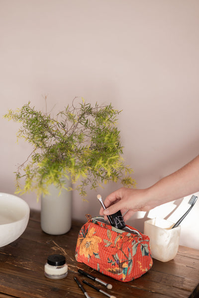 Isobele Quilted Cosmetic Bag