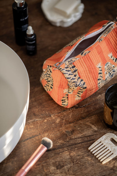 Larry Quilted Cosmetic Bag