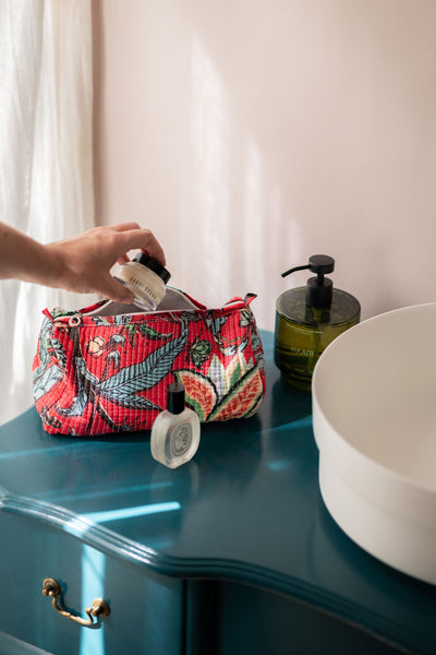 Ben Quilted Cosmetic Bag