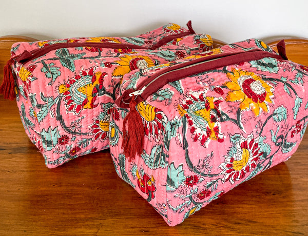 SALE Polly Quilted Cosmetic Bag