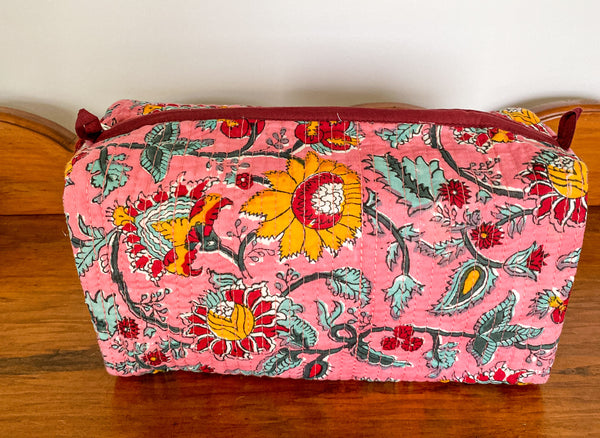 SALE Polly Quilted Cosmetic Bag