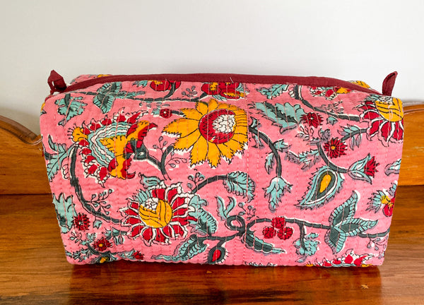 SALE Polly Quilted Cosmetic Bag
