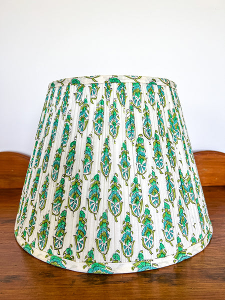 SALE Misty Block Printed Pleated Lampshade