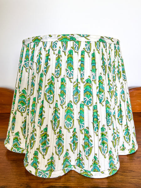 SALE Misty Block Printed Pleated Lampshade