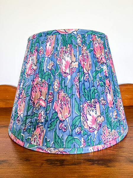 SALE Roma Block Printed Pleated Lampshade