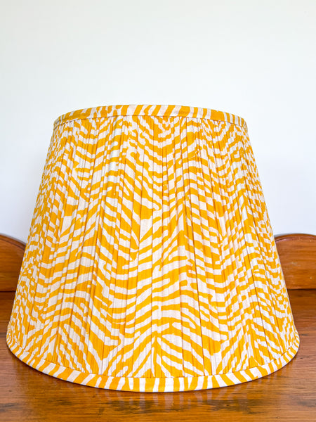 SALE Sandy Block Printed Pleated Lampshade