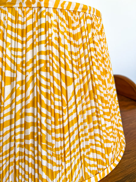 SALE Sandy Block Printed Pleated Lampshade