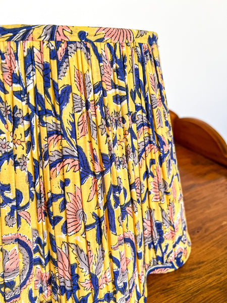 SALE Emma Block Printed Pleated Lampshade