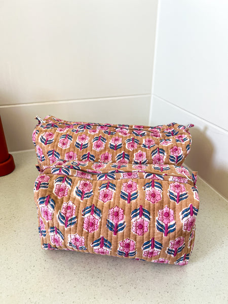 Robert Quilted Cosmetic Bag