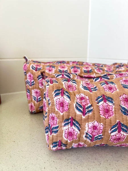 Robert Quilted Cosmetic Bag