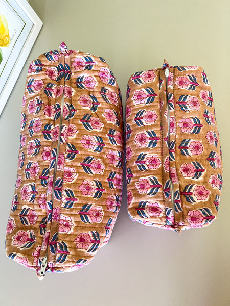 Robert Quilted Cosmetic Bag