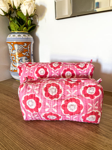 Leesa Quilted Cosmetic Bag