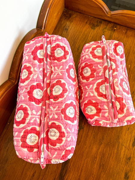 Leesa Quilted Cosmetic Bag
