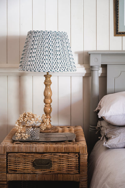 SALE Hayley Block Printed Pleated Lampshade