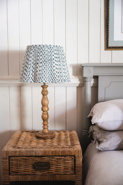 SALE Hayley Block Printed Pleated Lampshade